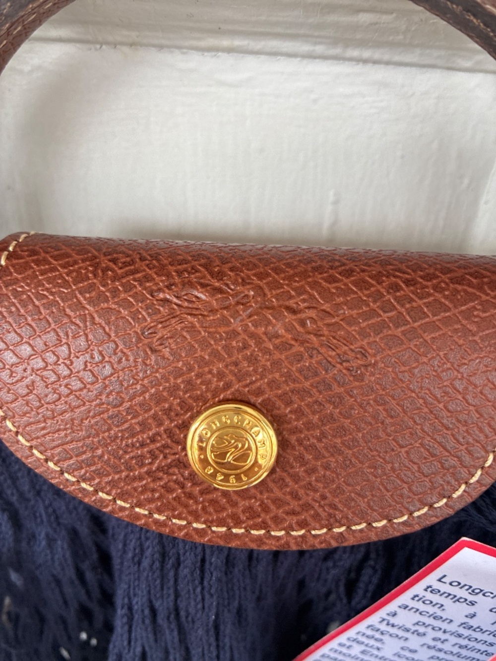 Longchamp Le Pliage Filt Navy Mesh Bag NWT - Picture 3 of 8
